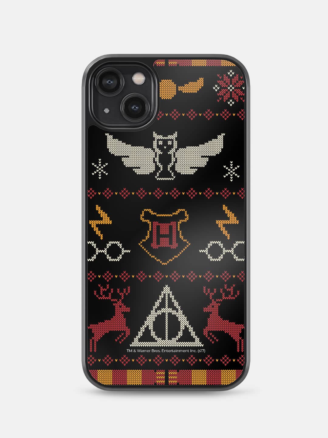 Harry Potter Christmas Pattern - iPhone 14 Plus Bumper Cover