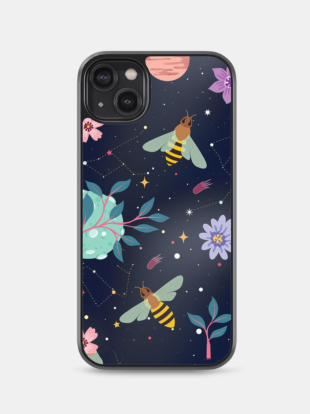 Space Bees - iPhone 14 Plus Bumper Cover