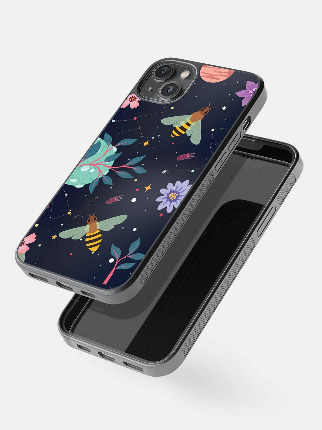 Space Bees - iPhone 14 Plus Bumper Cover
