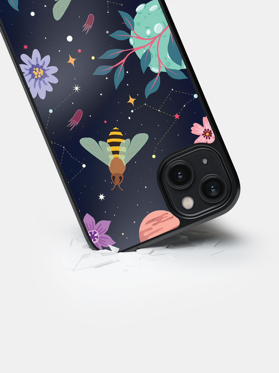 Space Bees - iPhone 14 Plus Bumper Cover