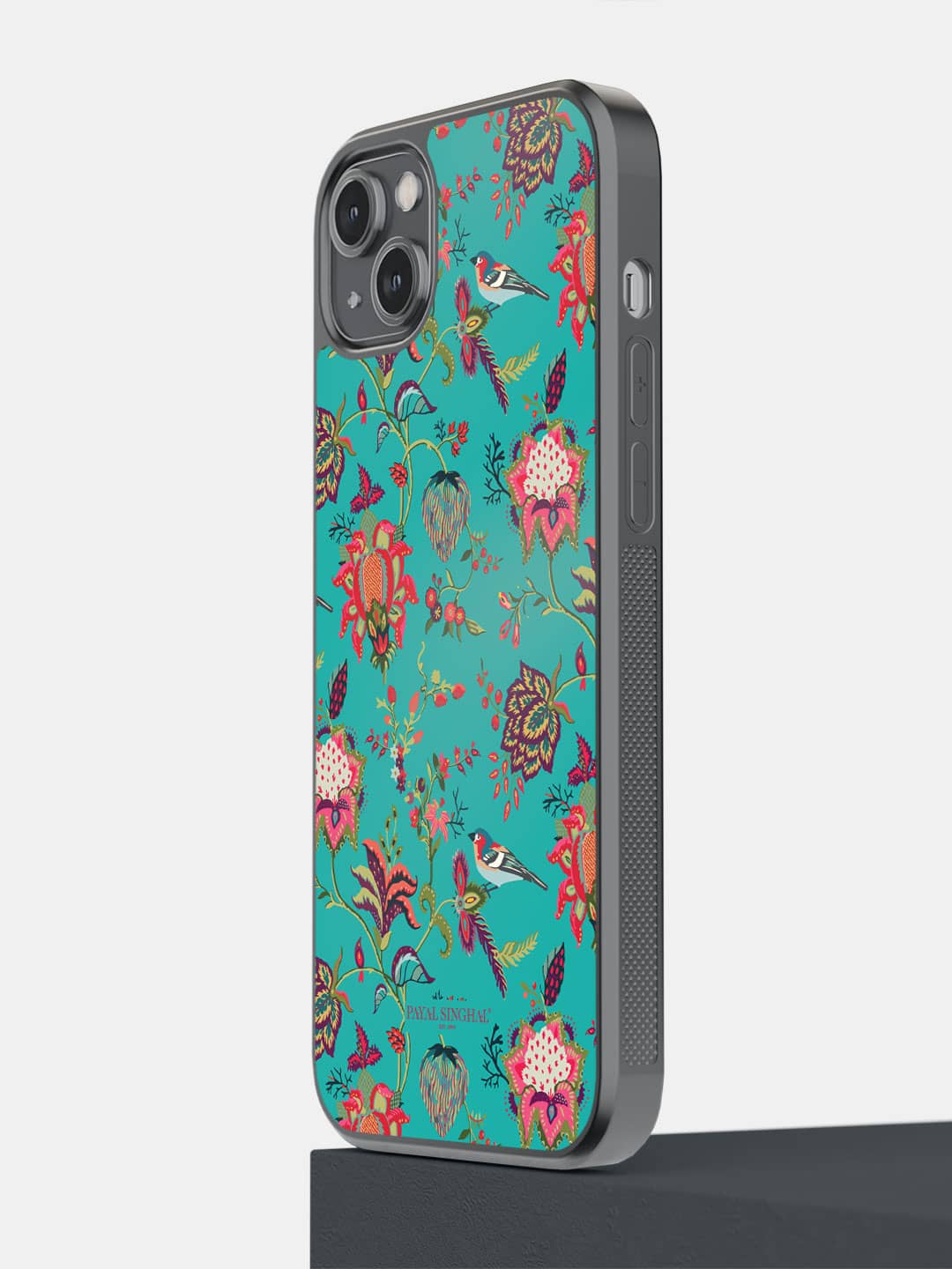 Payal Singhal Chidiya Teal - iPhone 14 Plus Bumper Cover
