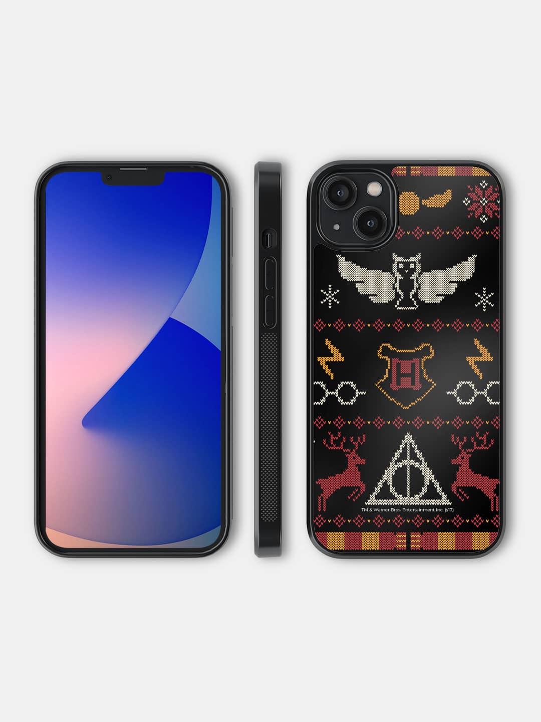 Harry Potter Christmas Pattern - iPhone 14 Plus Bumper Cover