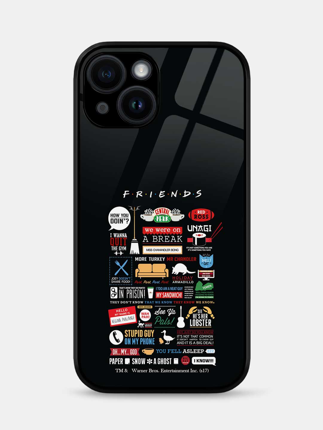 Friends Infographic - iPhone 15 Plus Glass Cover