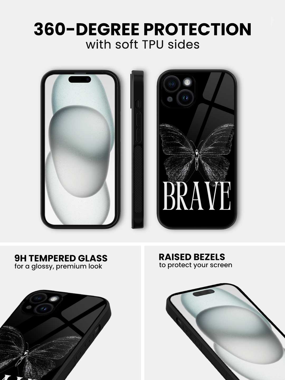 Brave - iPhone 15 Plus Glass Cover