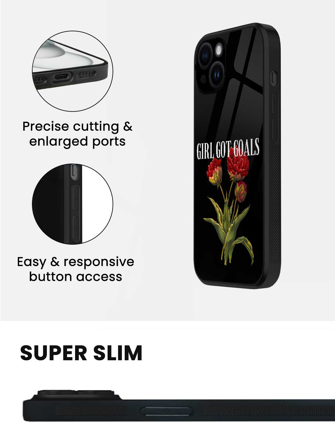 Girl got Goals - iPhone 14 Plus Glass Cover