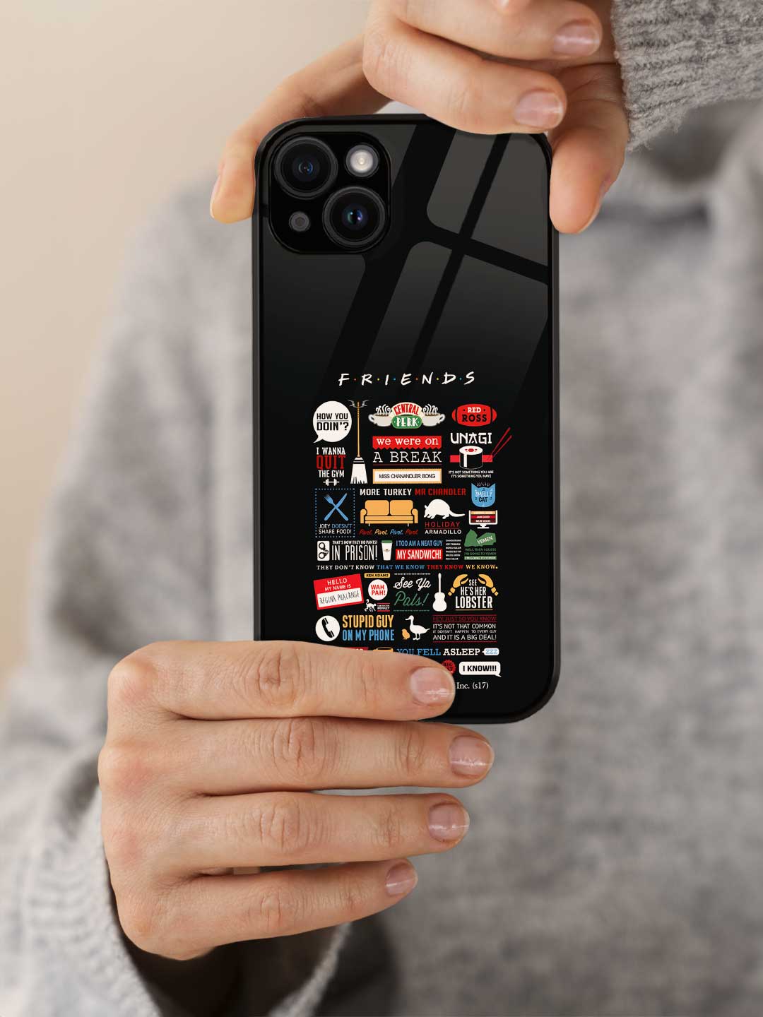 Friends Infographic - iPhone 14 Plus Glass Cover