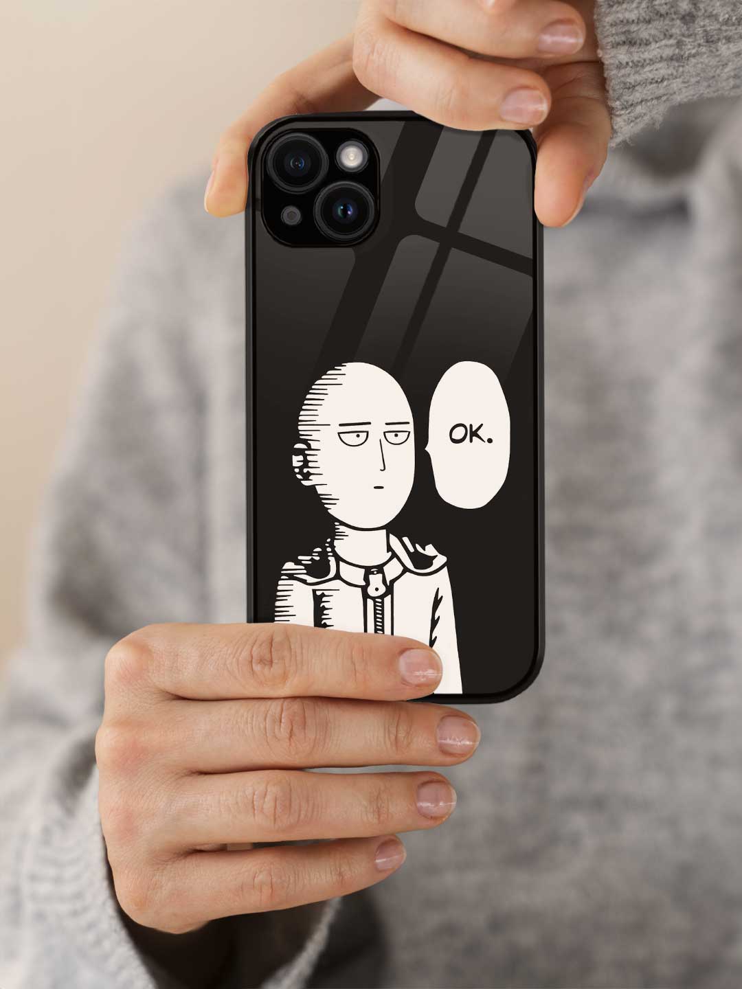 Saitama not Impressed - iPhone 14 Plus Glass Cover
