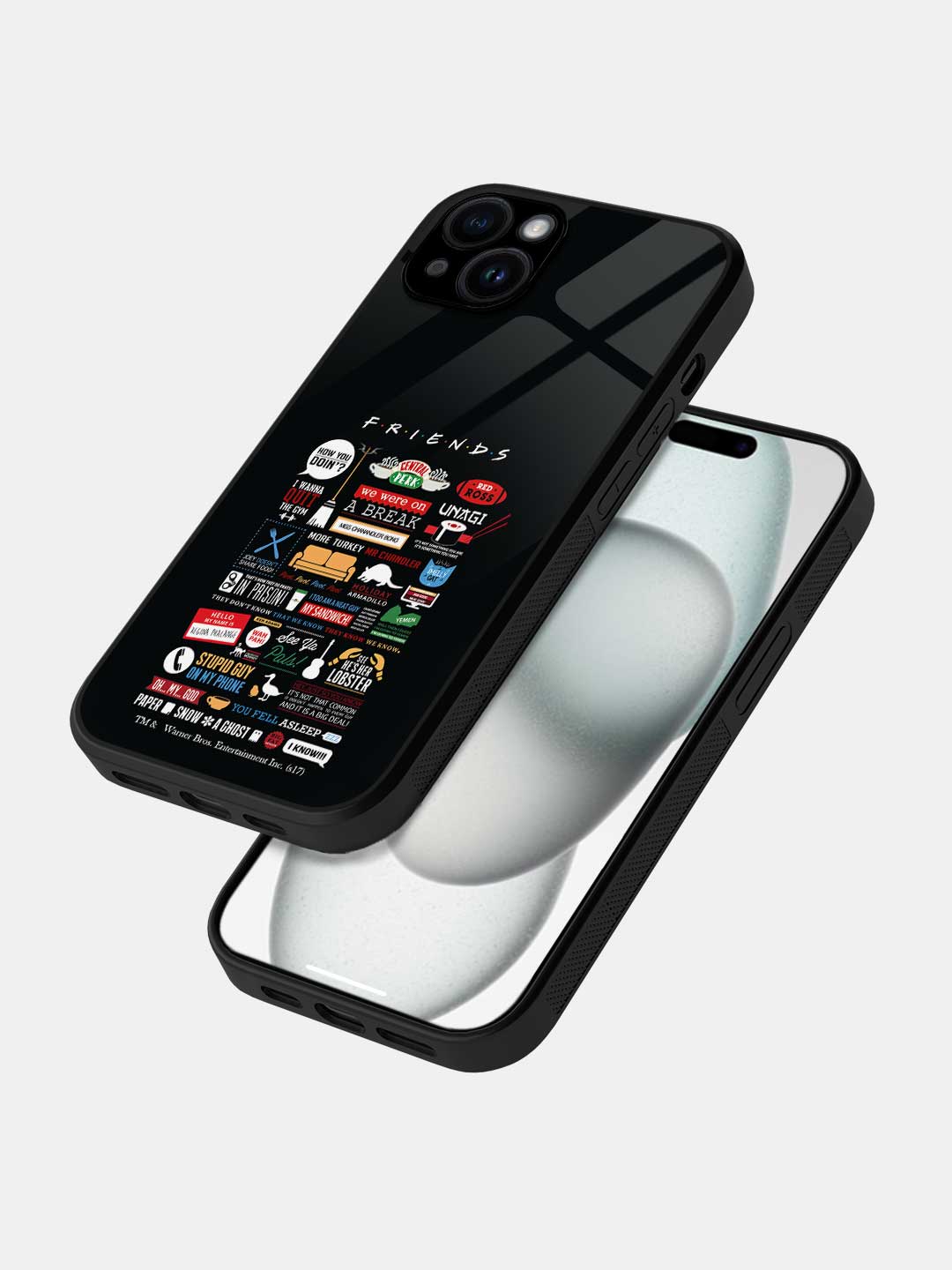 Friends Infographic - iPhone 15 Plus Glass Cover
