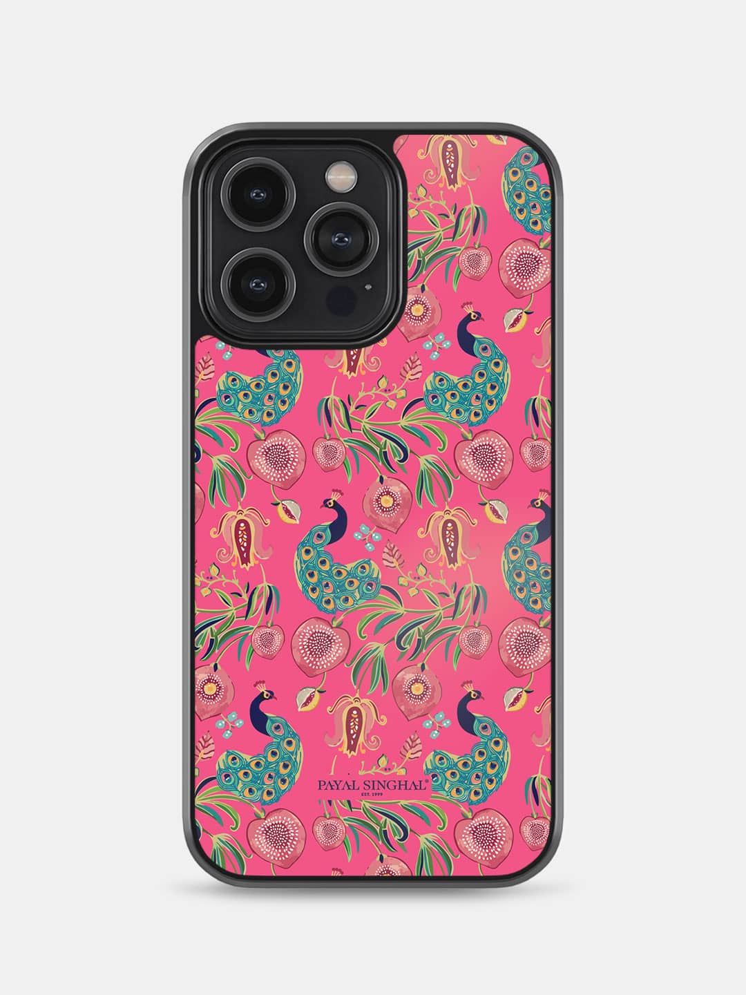 Payal Singhal Anaar and Mor Pink - iPhone 14 Pro Max Bumper Cover