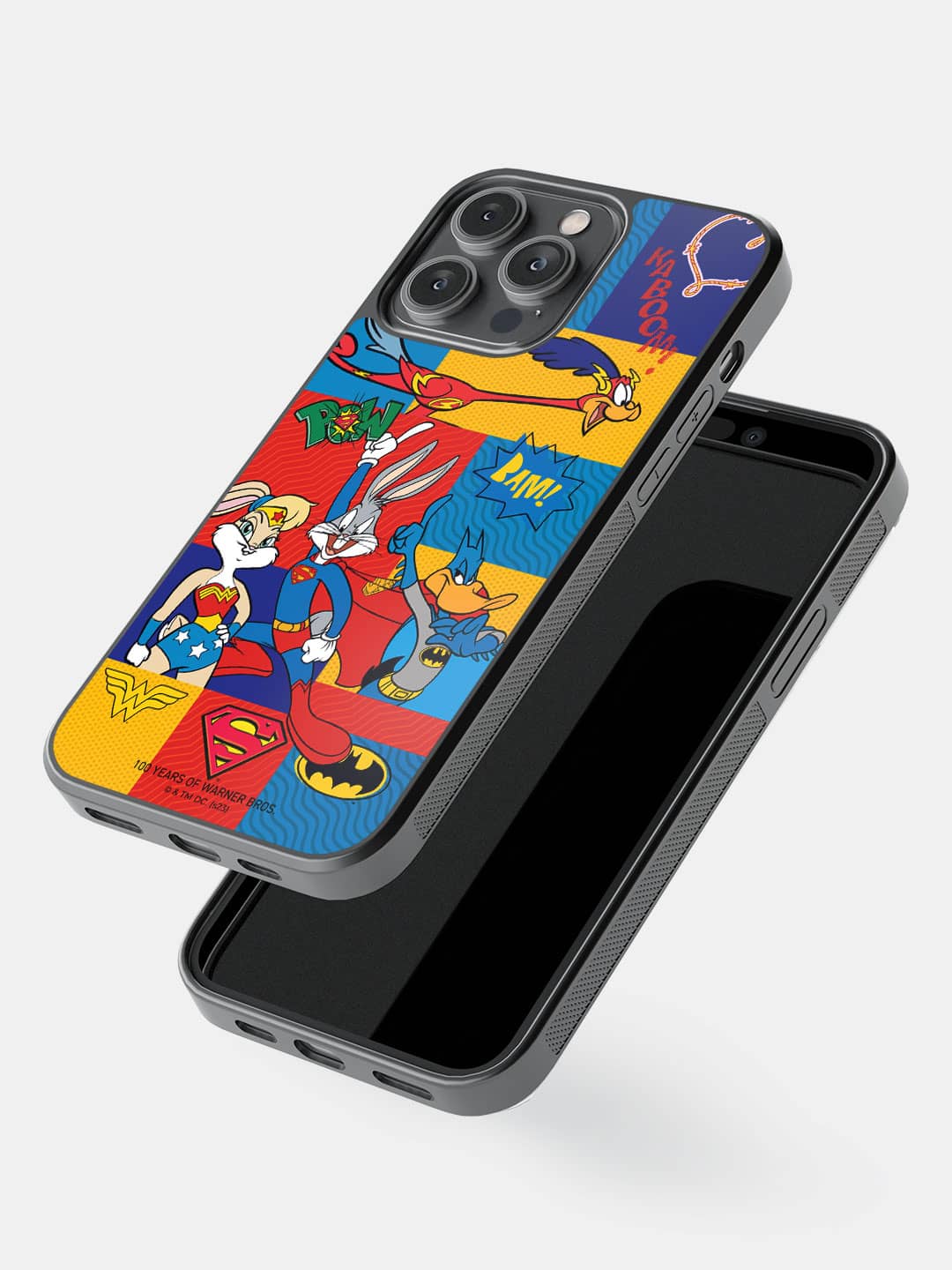 Justice League Shuffle - iPhone 14 Pro Max Bumper Cover