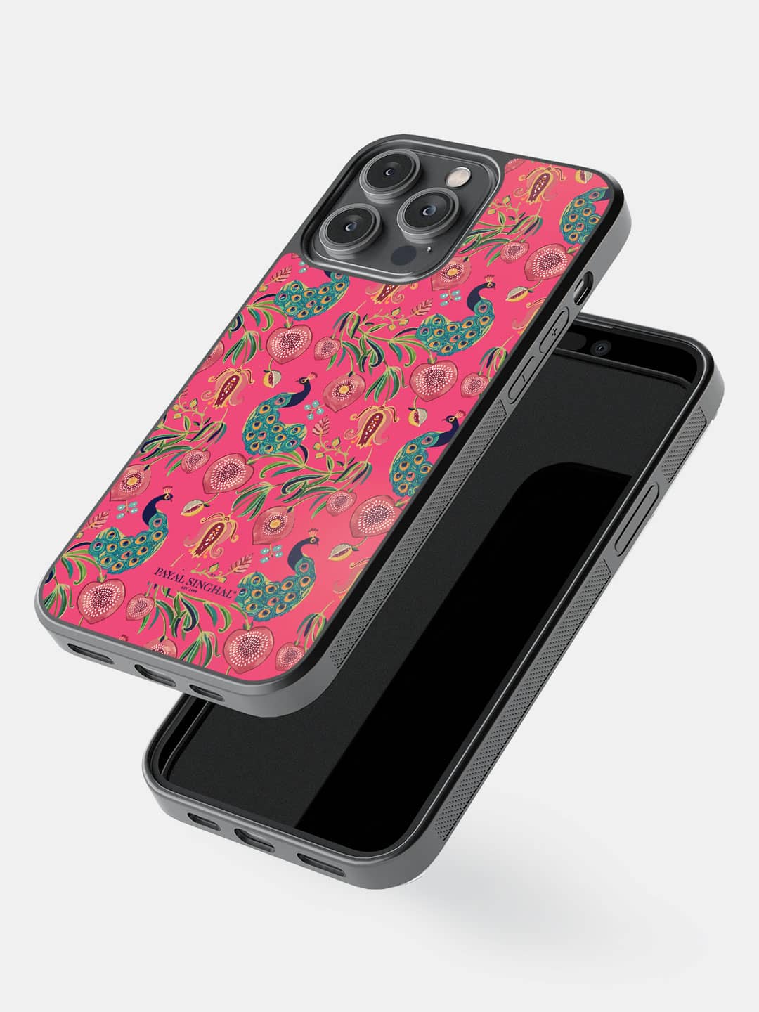 Payal Singhal Anaar and Mor Pink - iPhone 14 Pro Max Bumper Cover