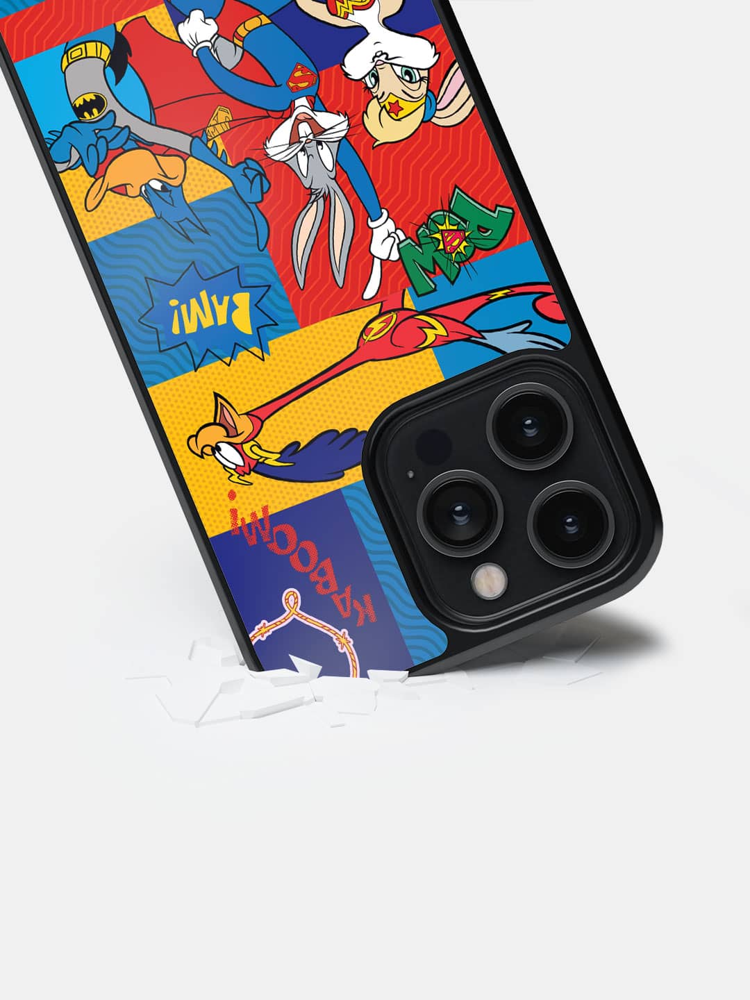Justice League Shuffle - iPhone 14 Pro Max Bumper Cover