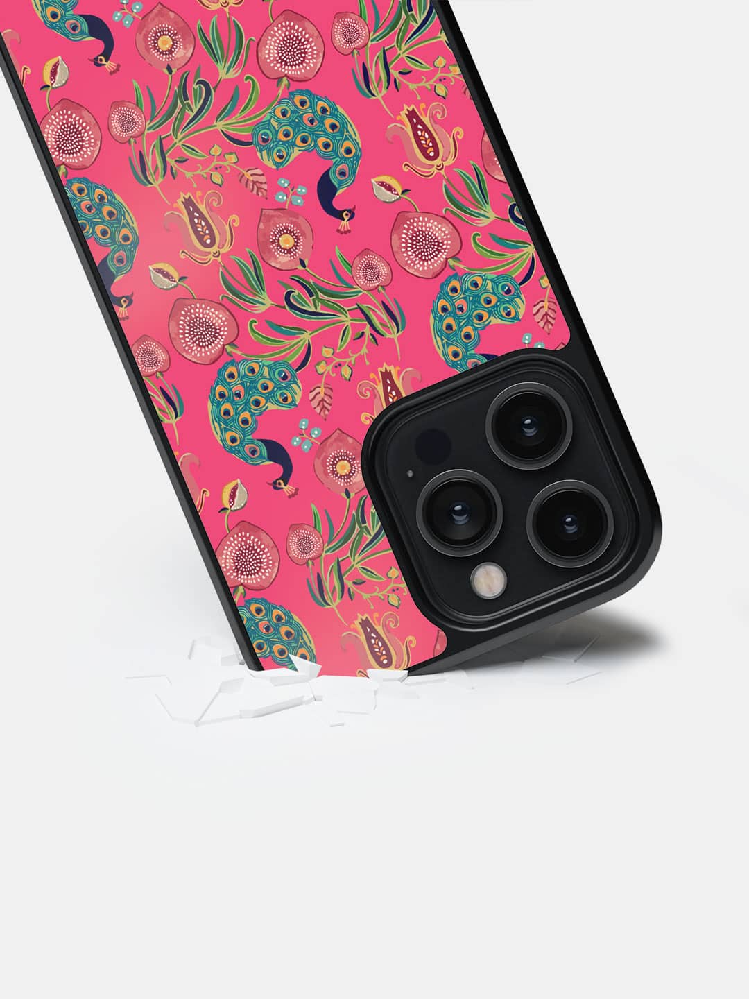 Payal Singhal Anaar and Mor Pink - iPhone 14 Pro Max Bumper Cover