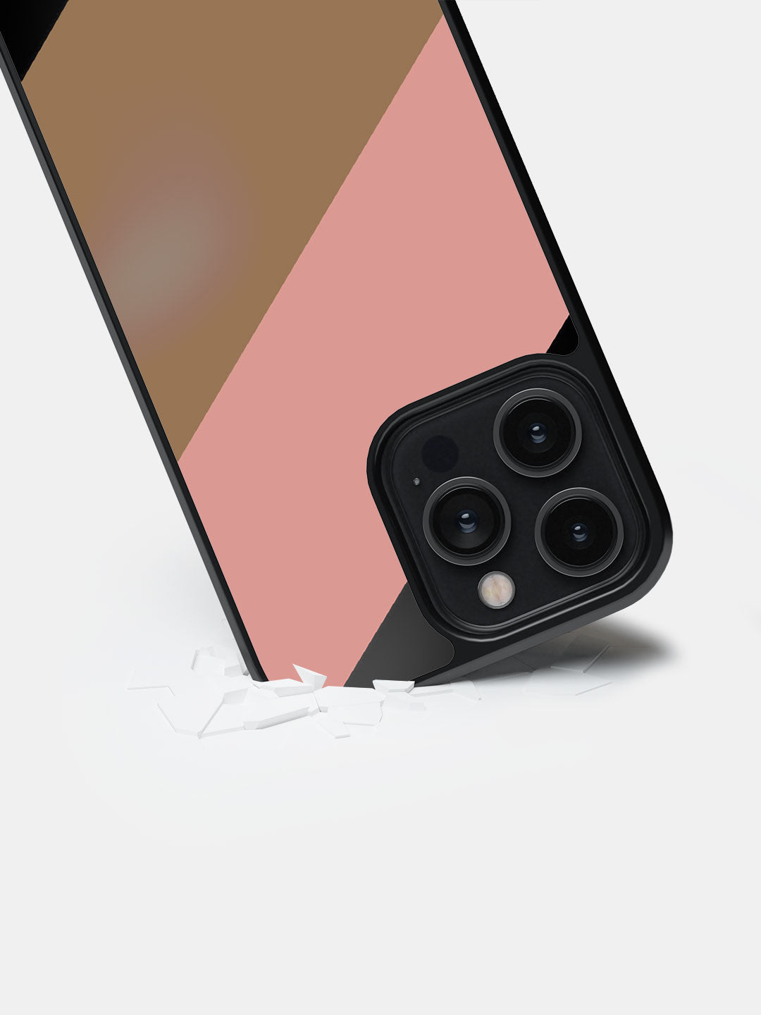 Slanted Brown Pink - iPhone 14 Pro Max Cover