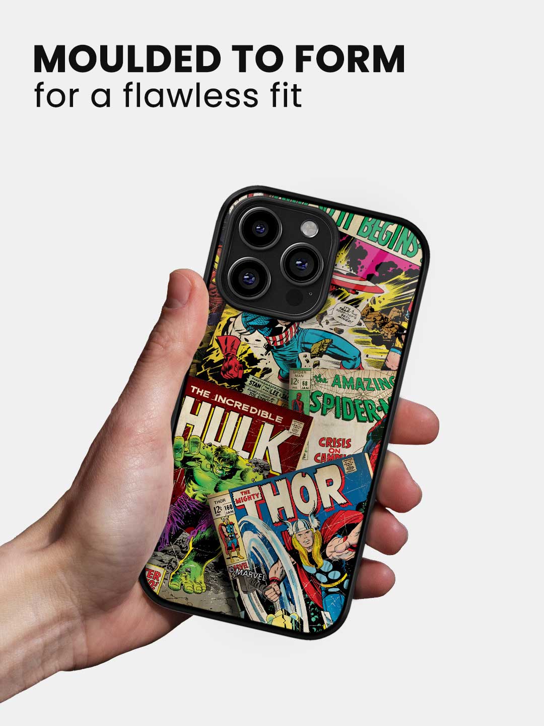 Marvel Comics Collection - iPhone 15 Pro Max Glass Cover