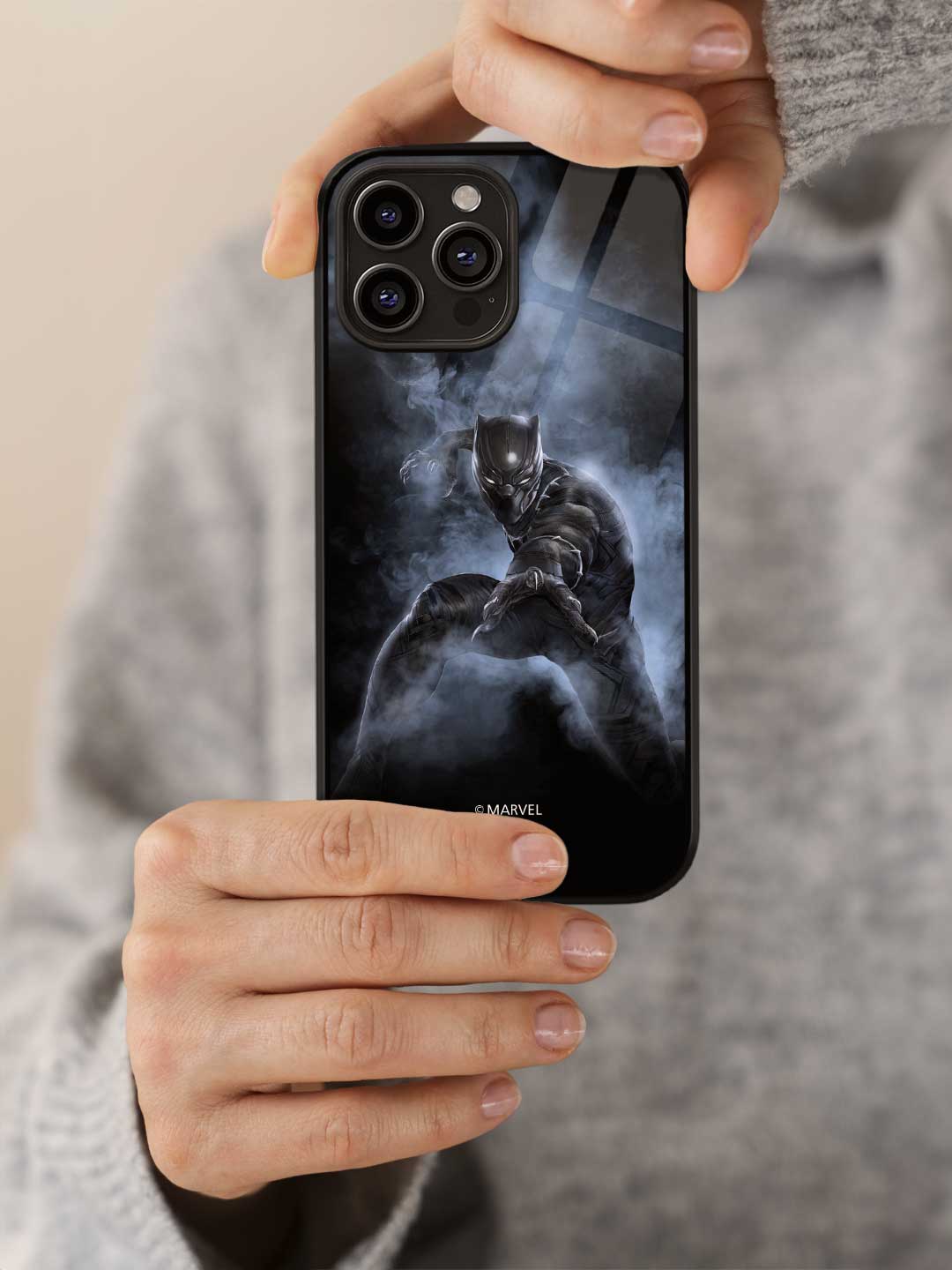 Black Panther Attack - iPhone 14 Pro Max Glass Cover