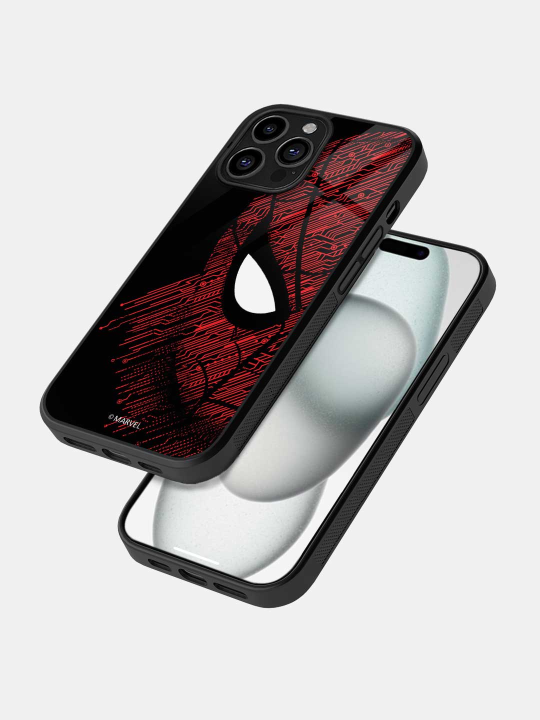 Sketch Out Spider Man - iPhone 14 Pro Max Glass Cover