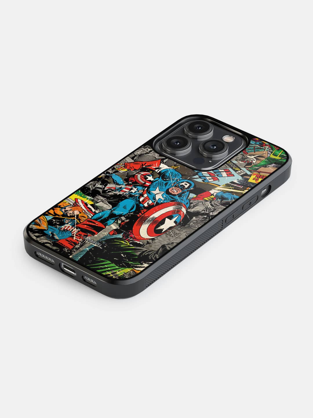 Comic Captain America - iPhone 14 Pro Cover