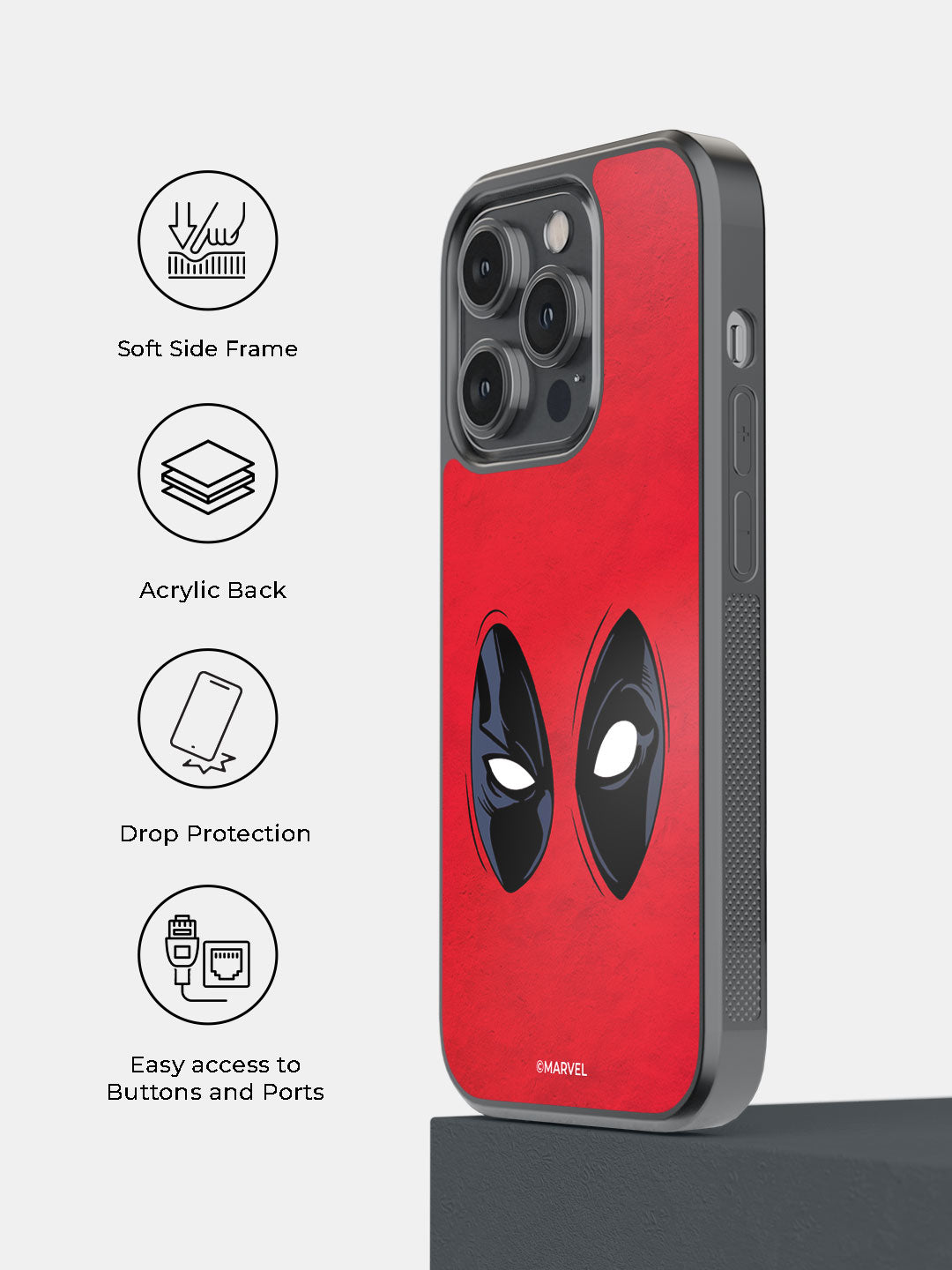 Deadpool Gaze - iPhone 14 Pro Bumper Cover