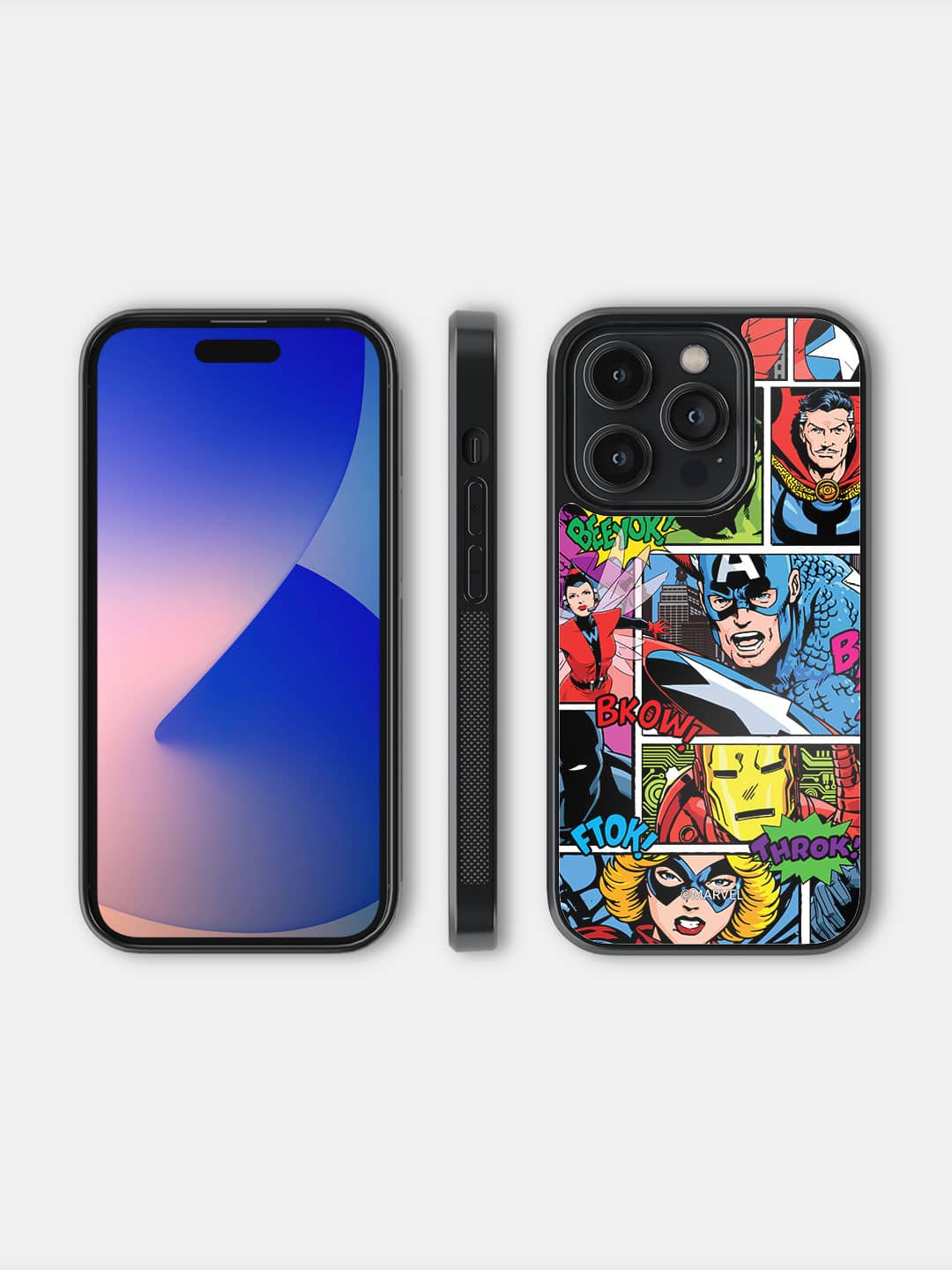 Comic Superheroes Mashup - iPhone 14 Pro Cover