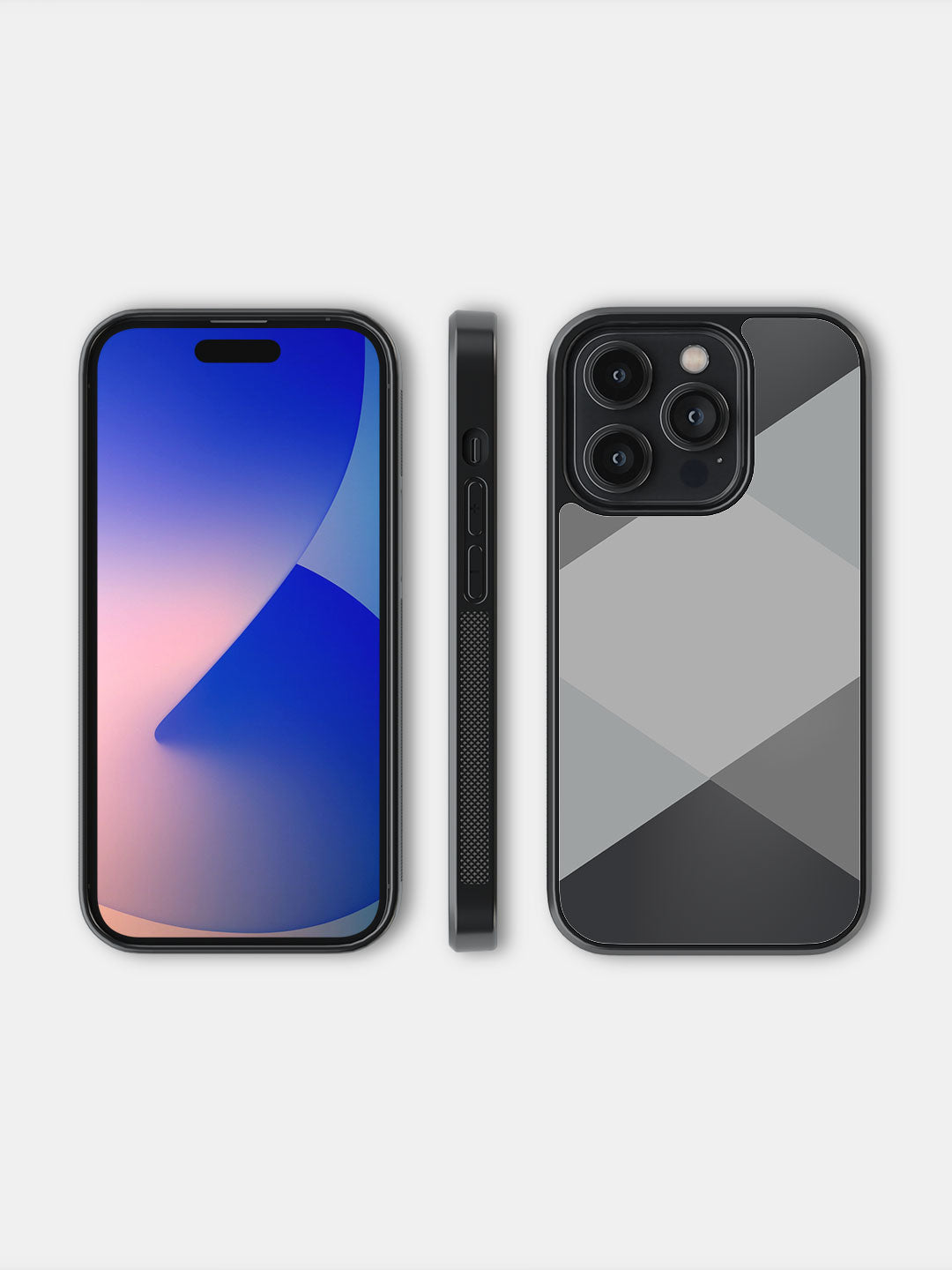 Criss Cross Grey - iPhone 14 Pro Bumper Cover