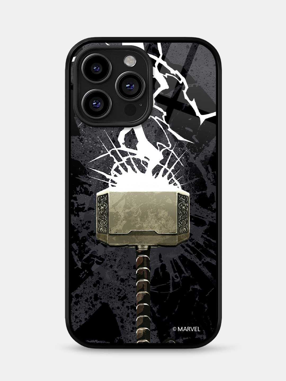The Thunderous Hammer - iPhone 15 Pro Glass Cover