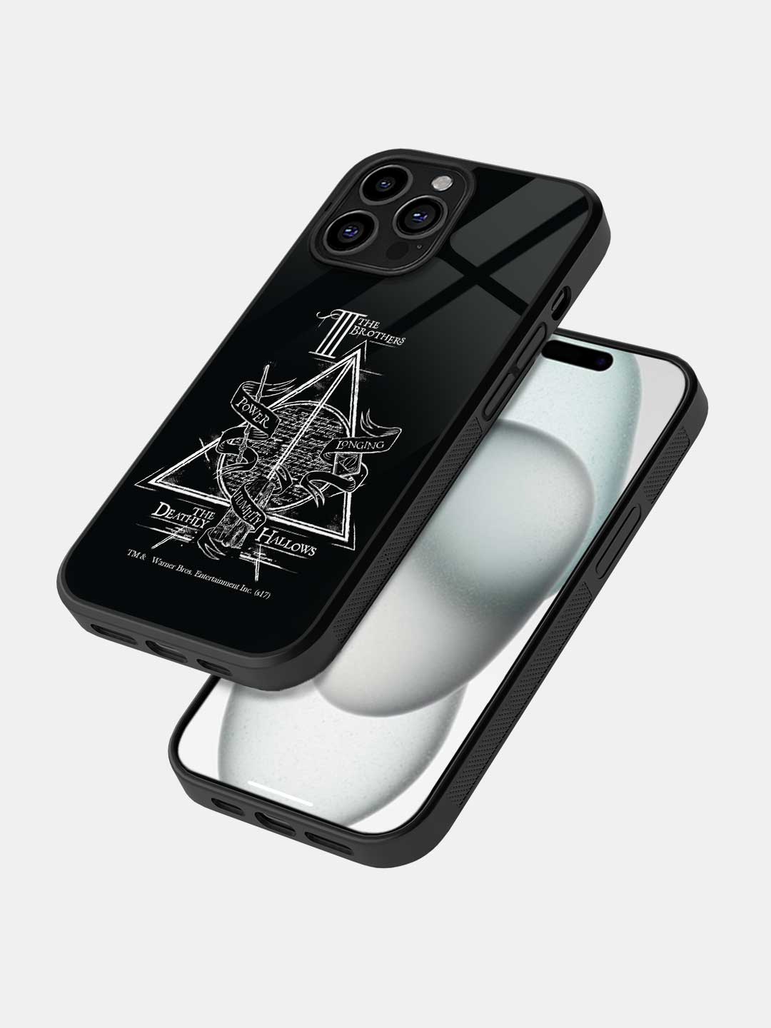 The Deathly Hallows - iPhone 15 Pro Glass Cover