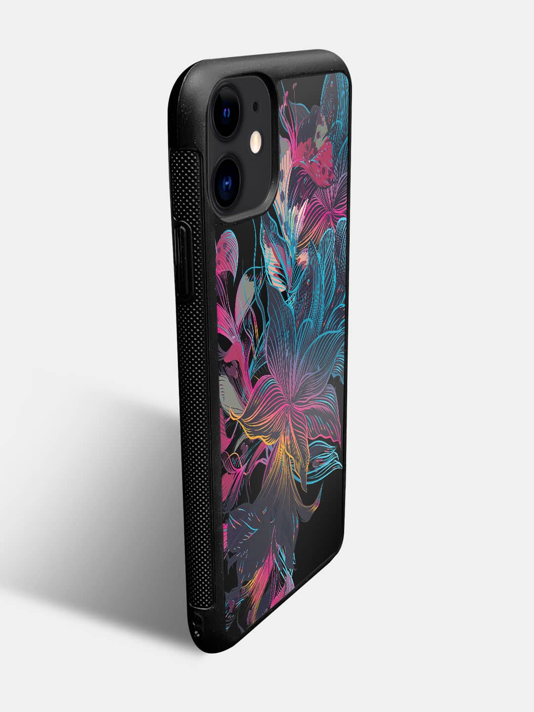 Neon Flowers - iPhone 11 Cover