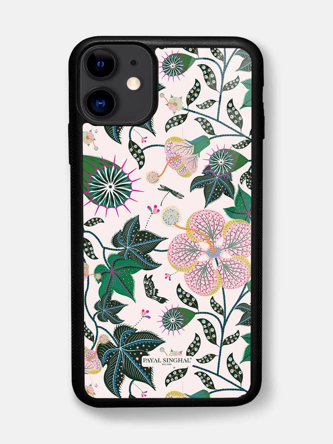 Payal Singhal Abutilon White - iPhone 11 Glass Cover