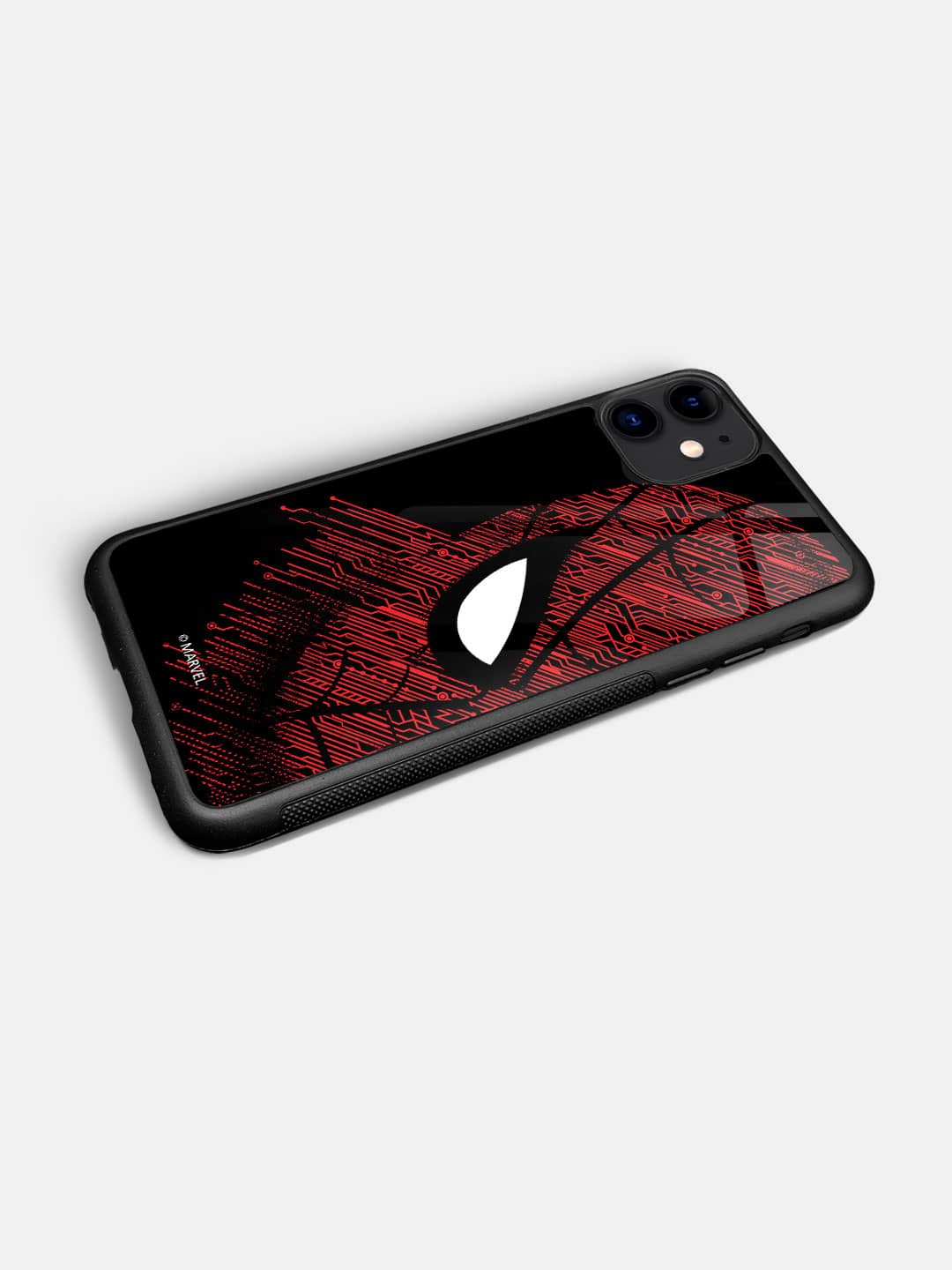 Sketch Out Spider Man - iPhone 11 Glass Cover