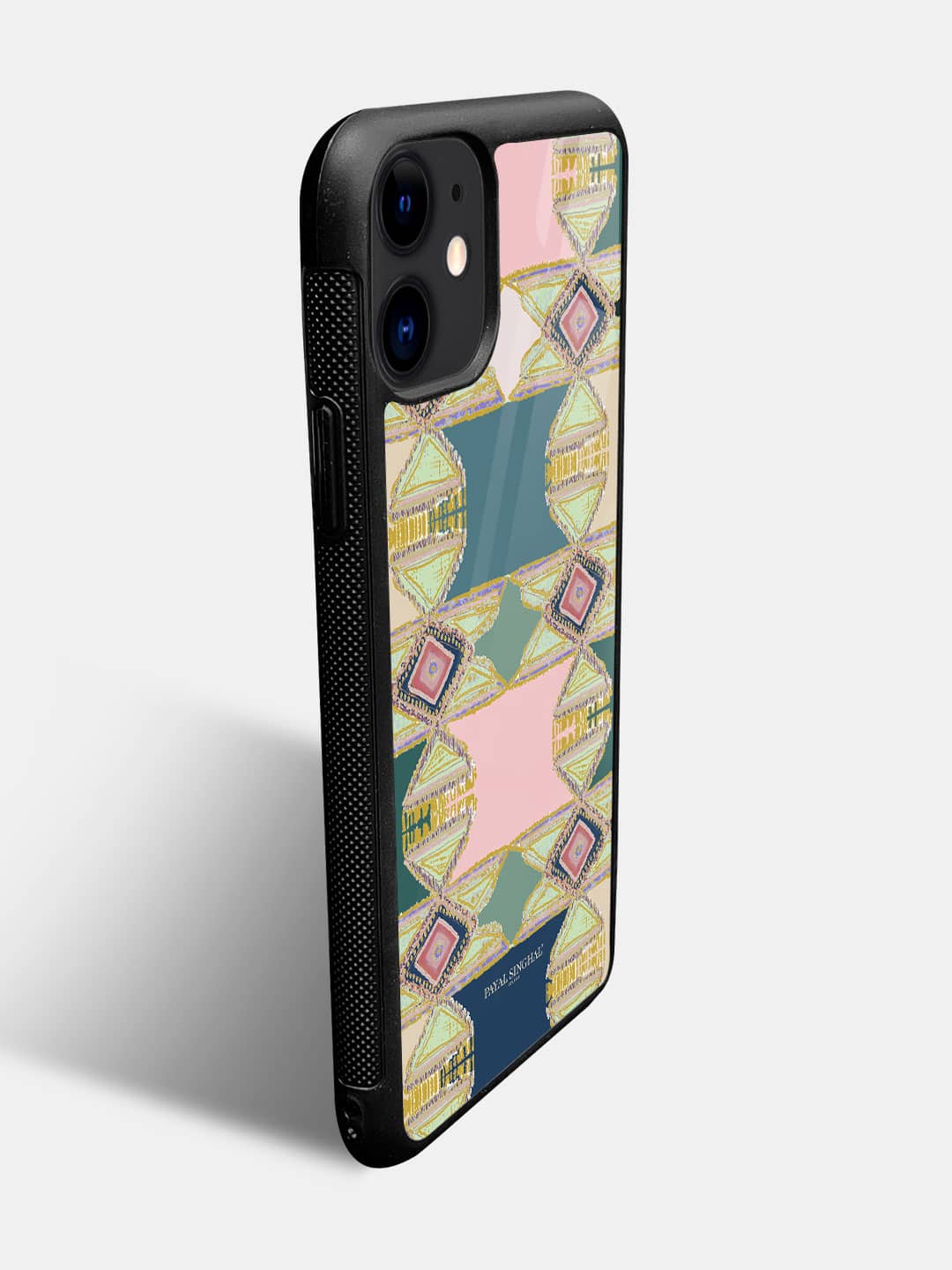 Payal Singhal Aztec Green - iPhone 11 Glass Cover