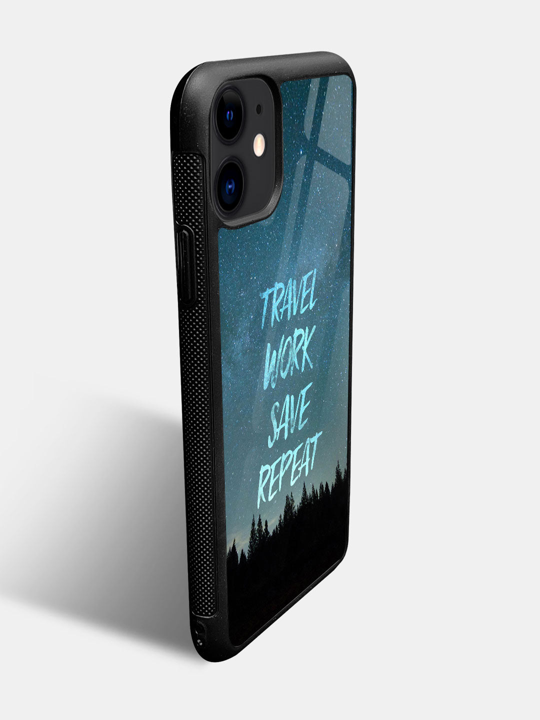 Travel Work Save Repeat - iPhone 11 Glass Cover
