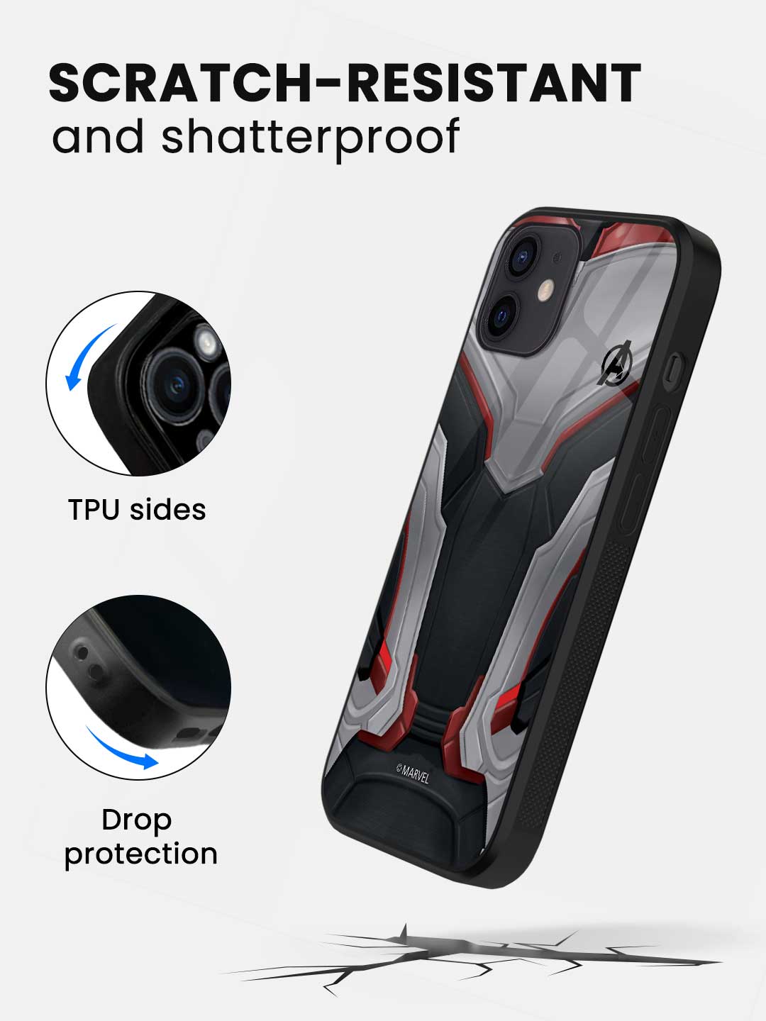 Avengers Endgame Suit - iPhone 12 Glass Cover