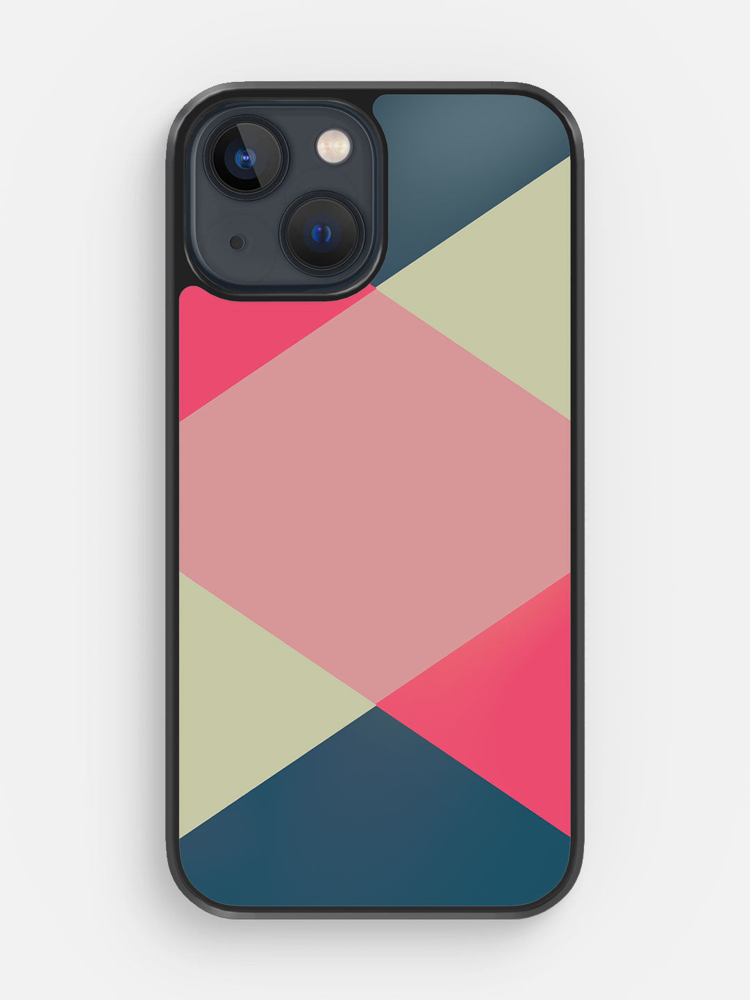 Criss Cross Teal - iPhone 13 Bumper Cover