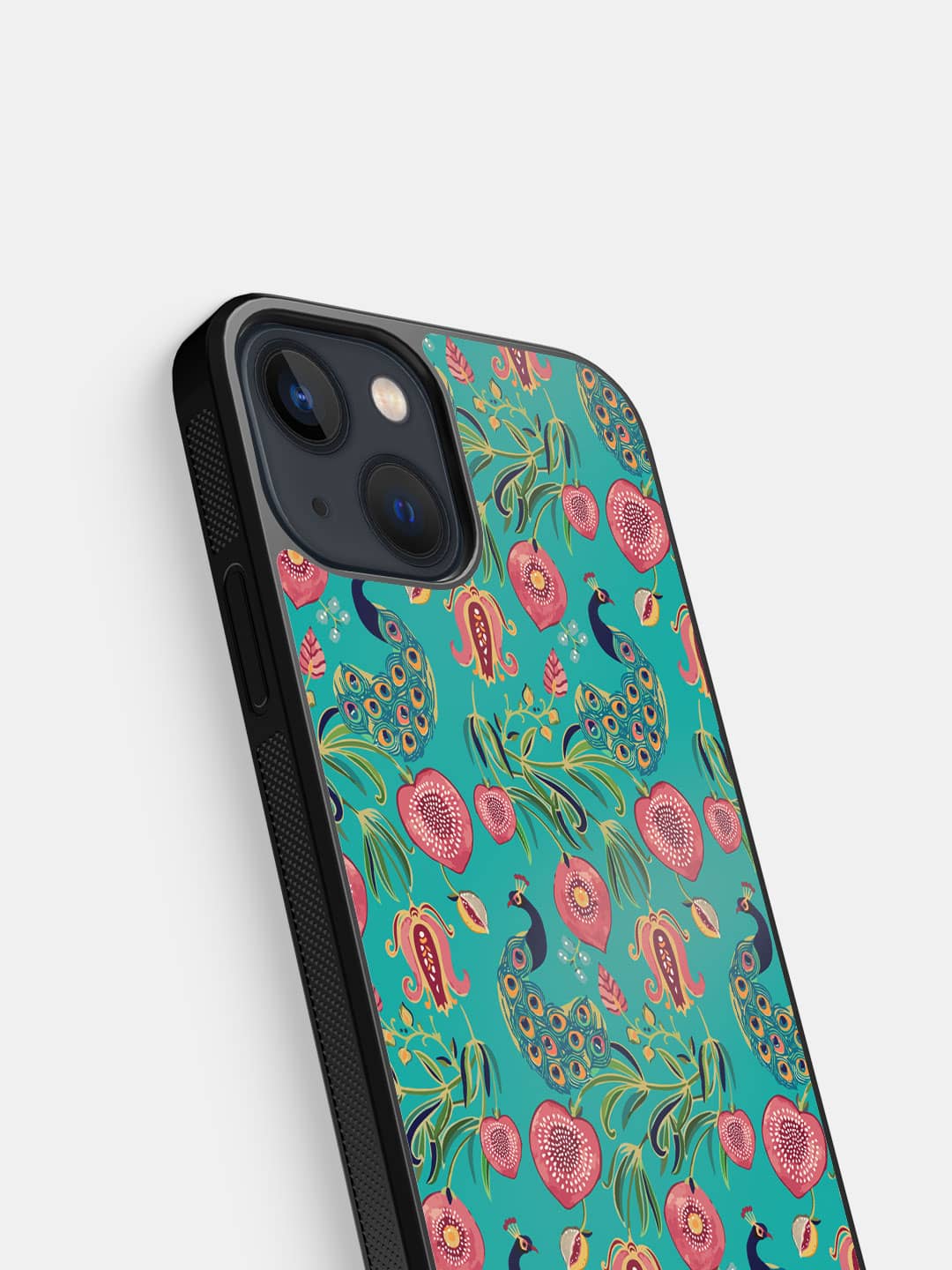 Payal Singhal Anaar and Mor Teal - iPhone 13 Cover