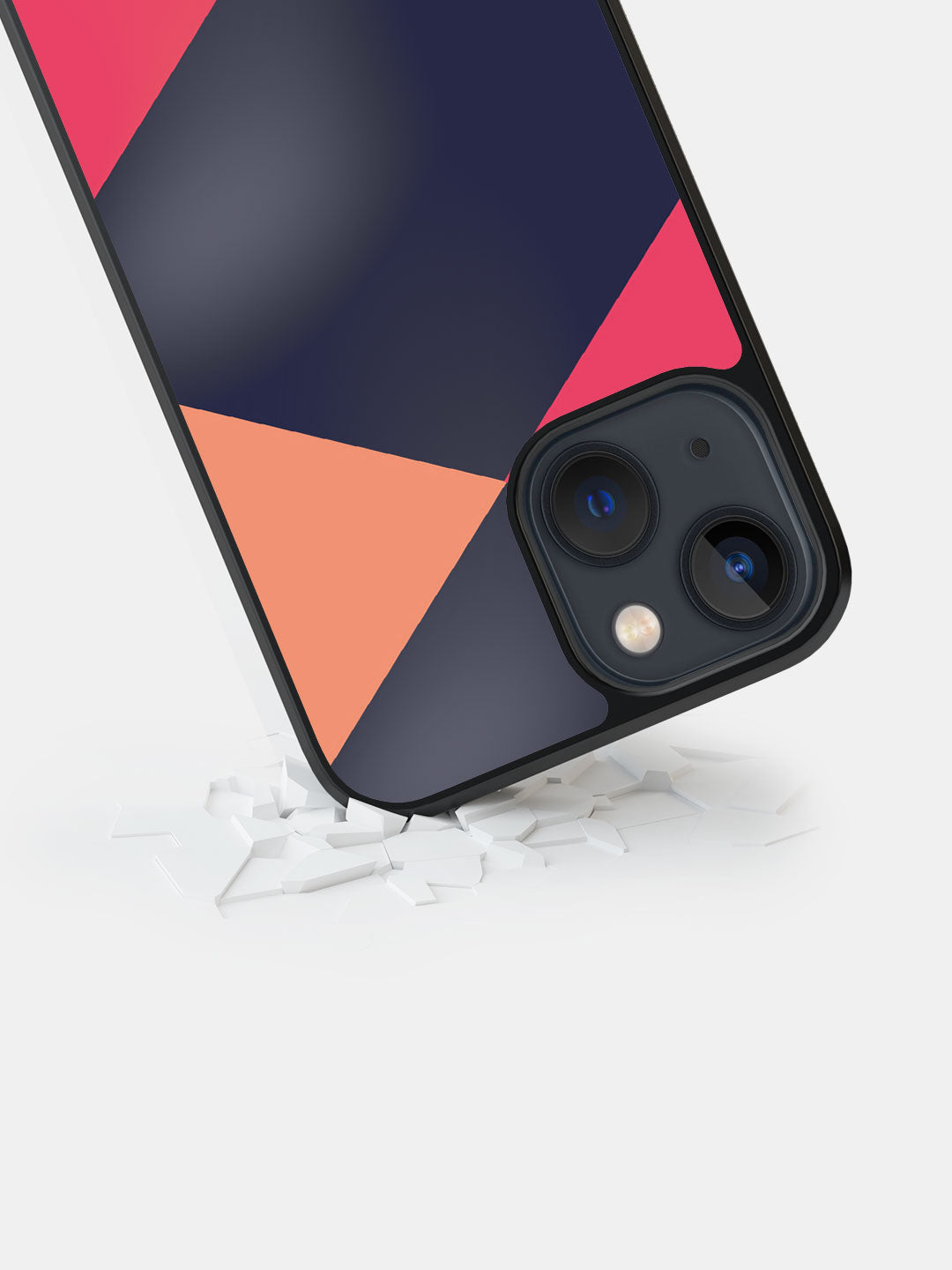 Criss Cross Pink - iPhone 13 Bumper Cover