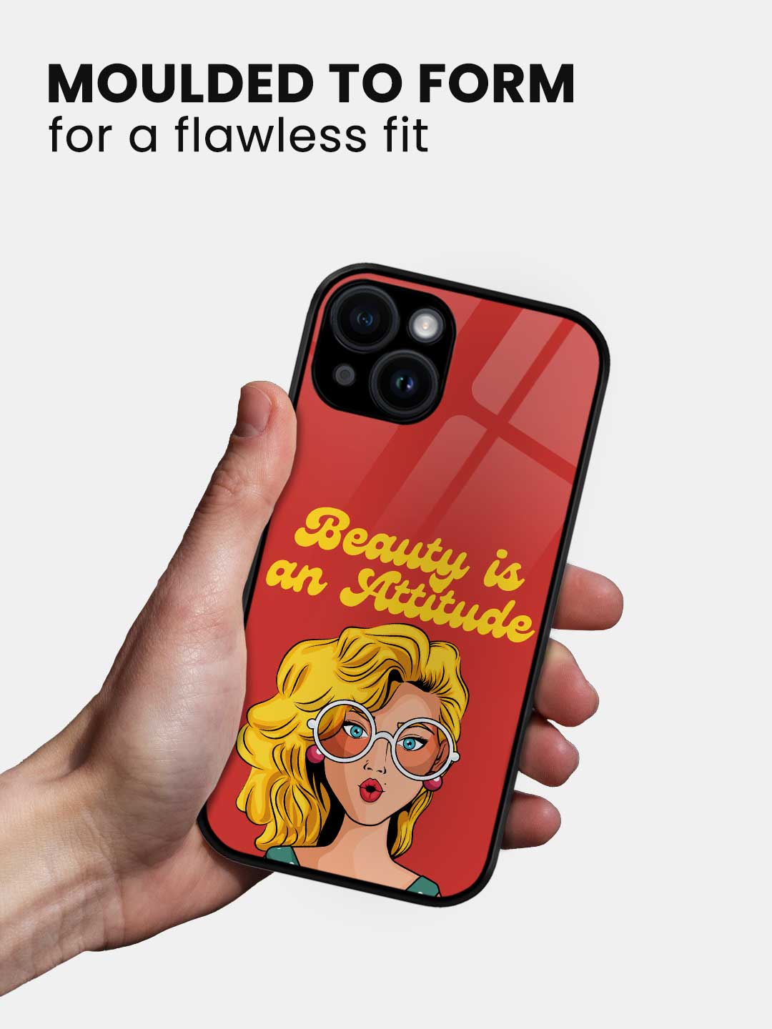 Beauty is an Attitude - iPhone 13 Glass Cover