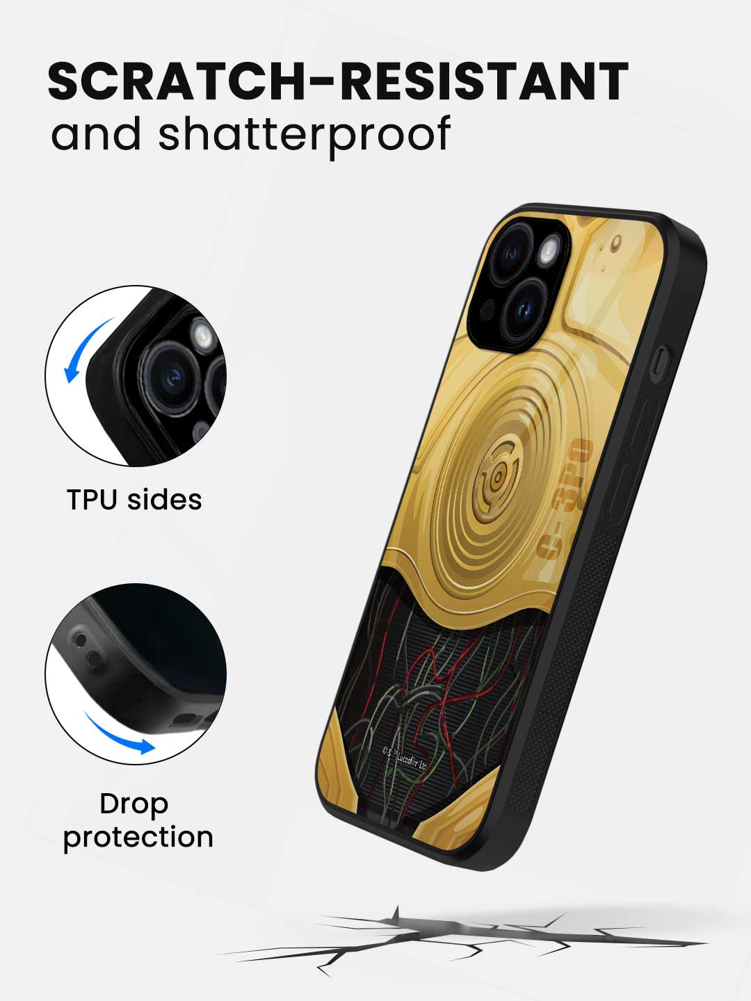 Attire C3PO - iPhone 13 Glass Cover