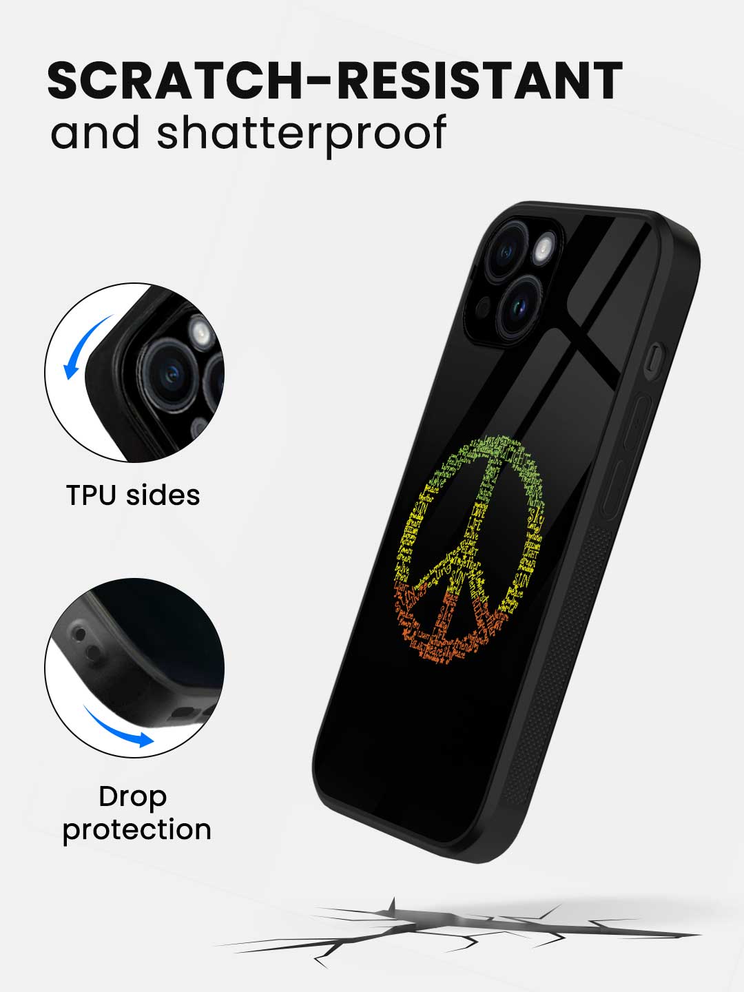 Symbol of Peace - iPhone 13 Glass Cover
