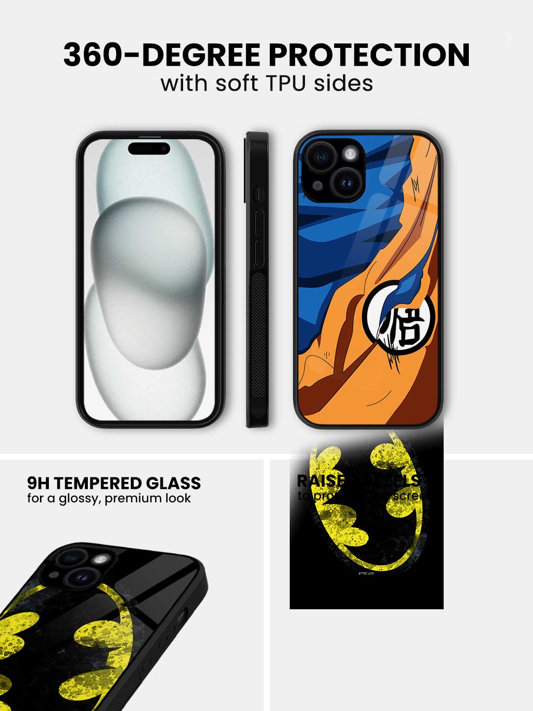 Batman Splatter - iPhone 13 Glass Cover