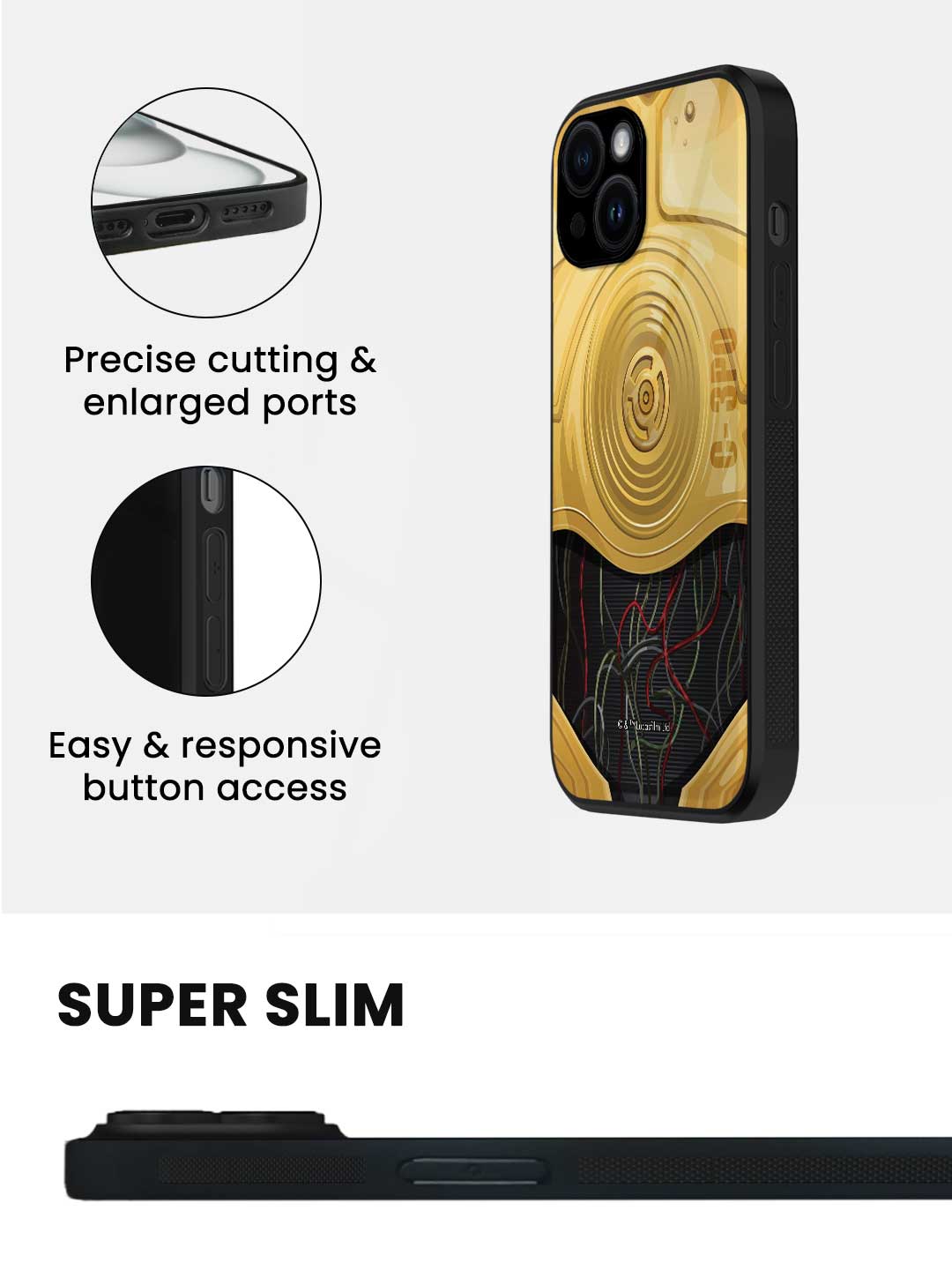 Attire C3PO - iPhone 13 Glass Cover