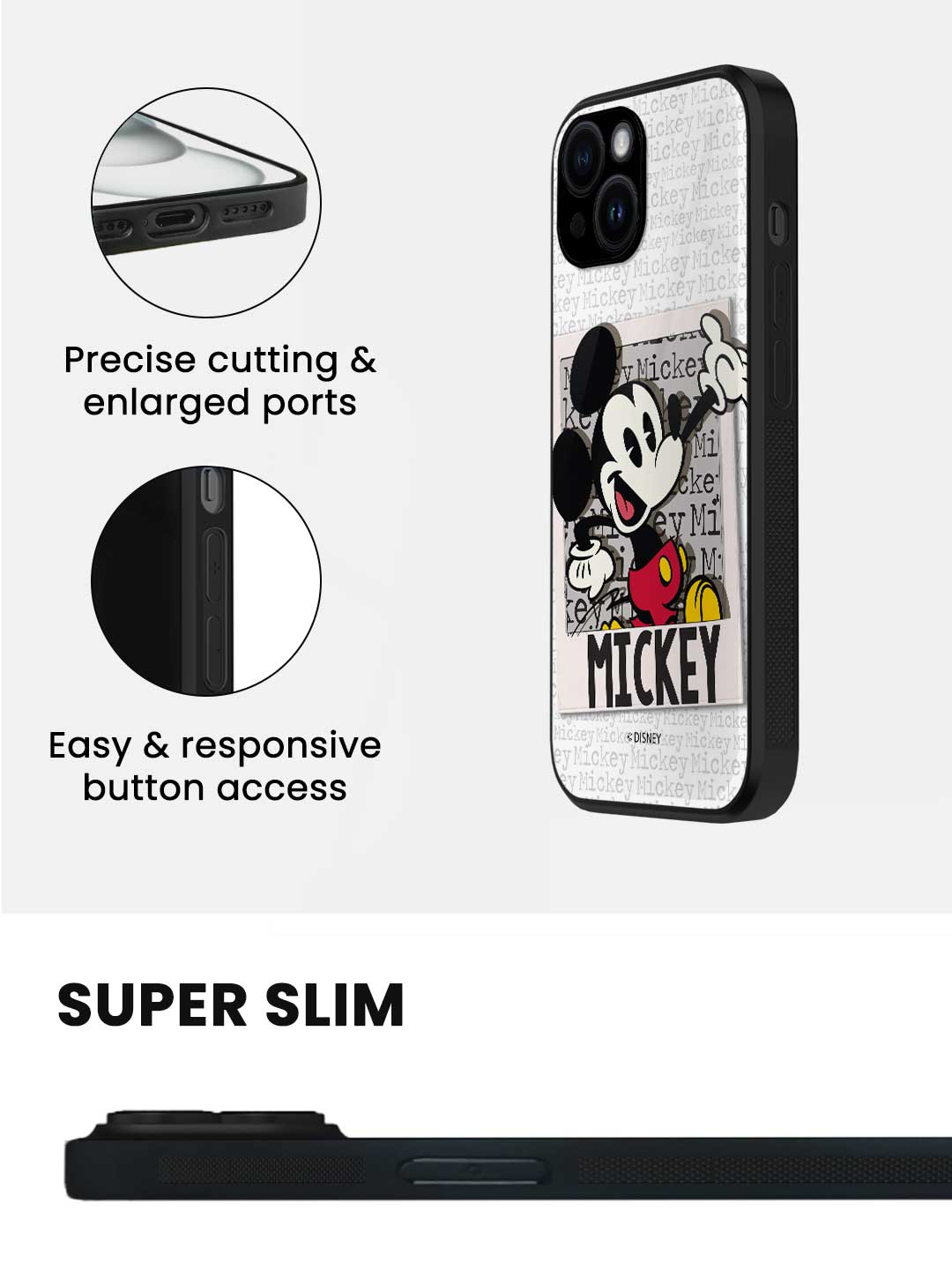 Hello Mr Mickey - iPhone 13 Glass Cover