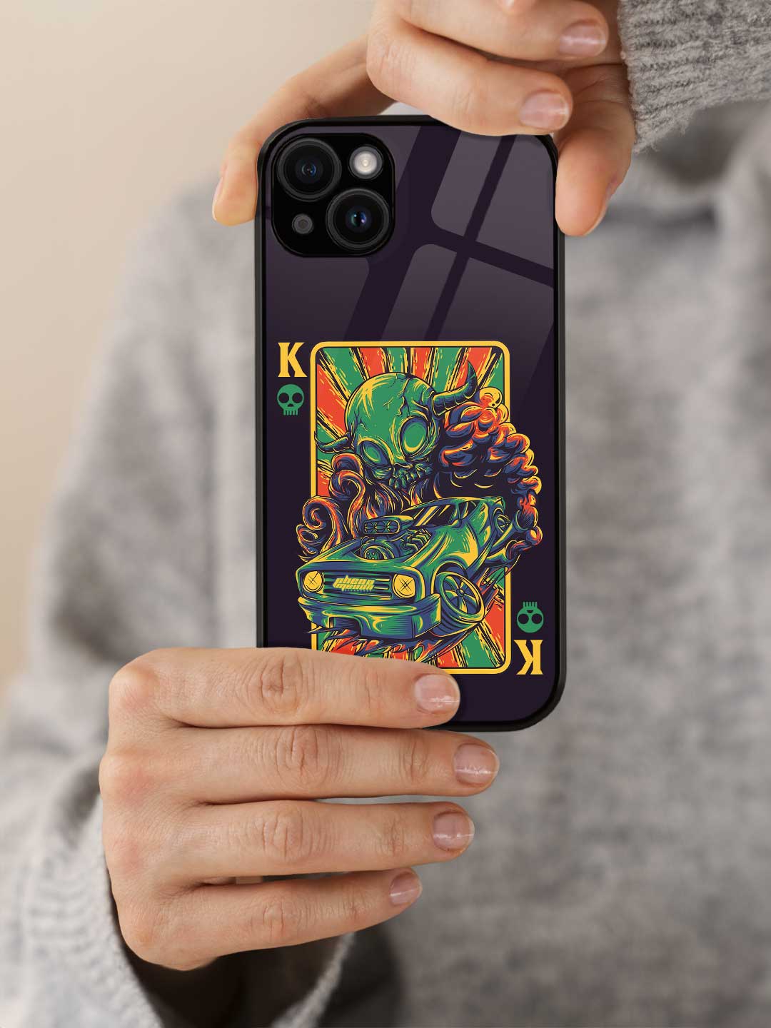 Alien King - iPhone 13 Glass Cover