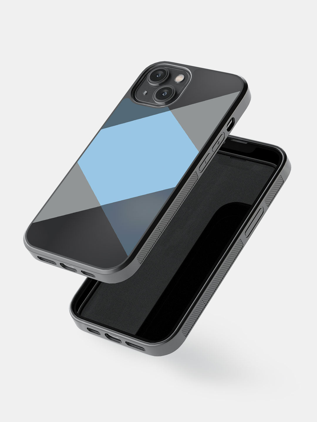 Criss Cross Blue - iPhone 14 Bumper Cover