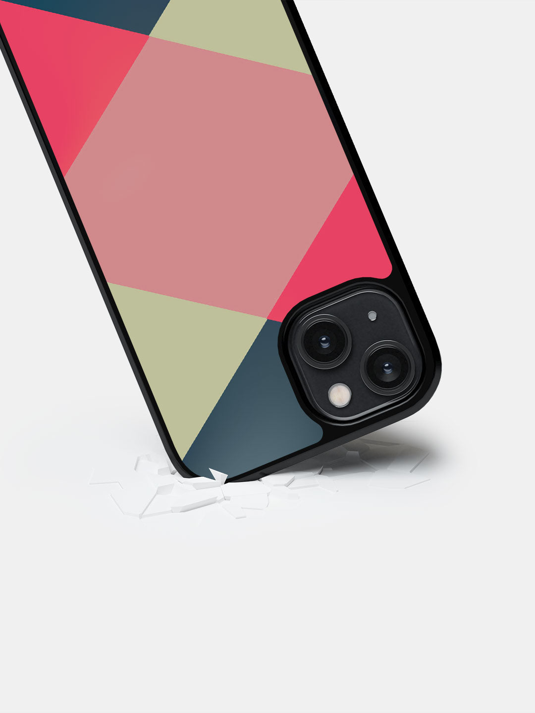 Criss Cross Teal - iPhone 14 Cover