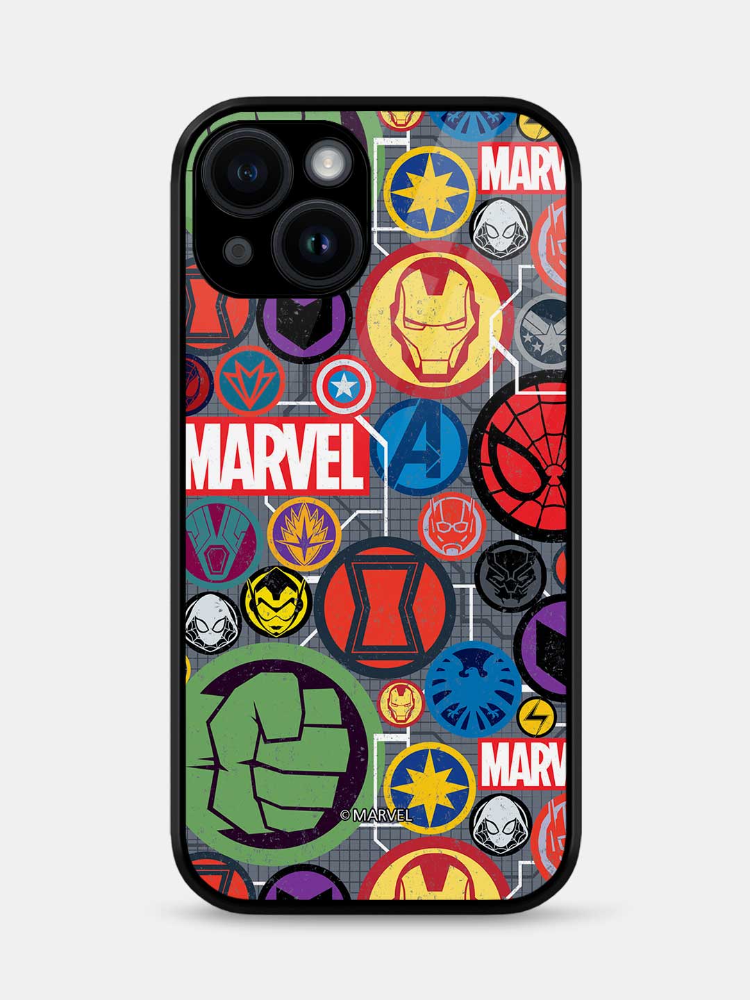 Marvel Iconic Mashup - iPhone 14 Glass Cover