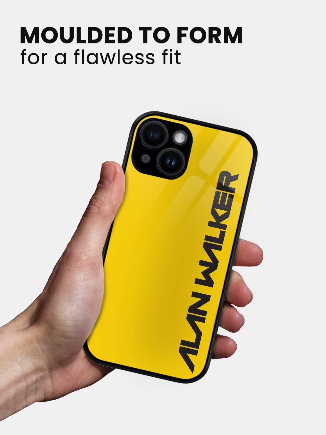 Alan Walker Yellow Logo - iPhone 14 Glass Cover