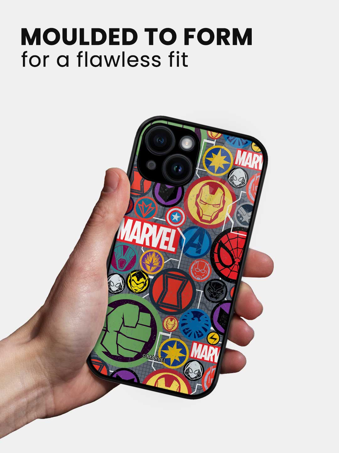 Marvel Iconic Mashup - iPhone 14 Glass Cover