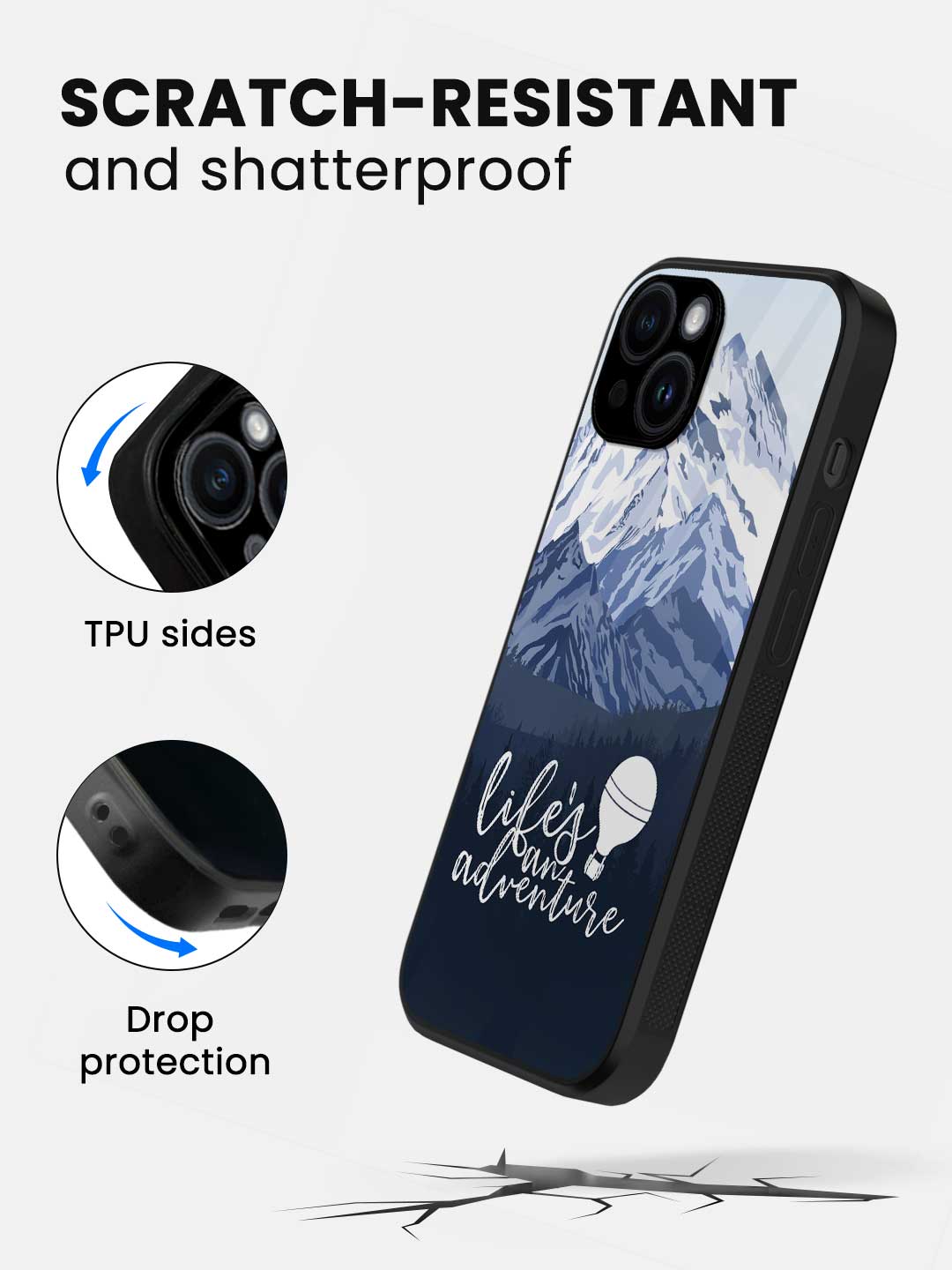 Lifes an Adventure - iPhone 14 Glass Cover