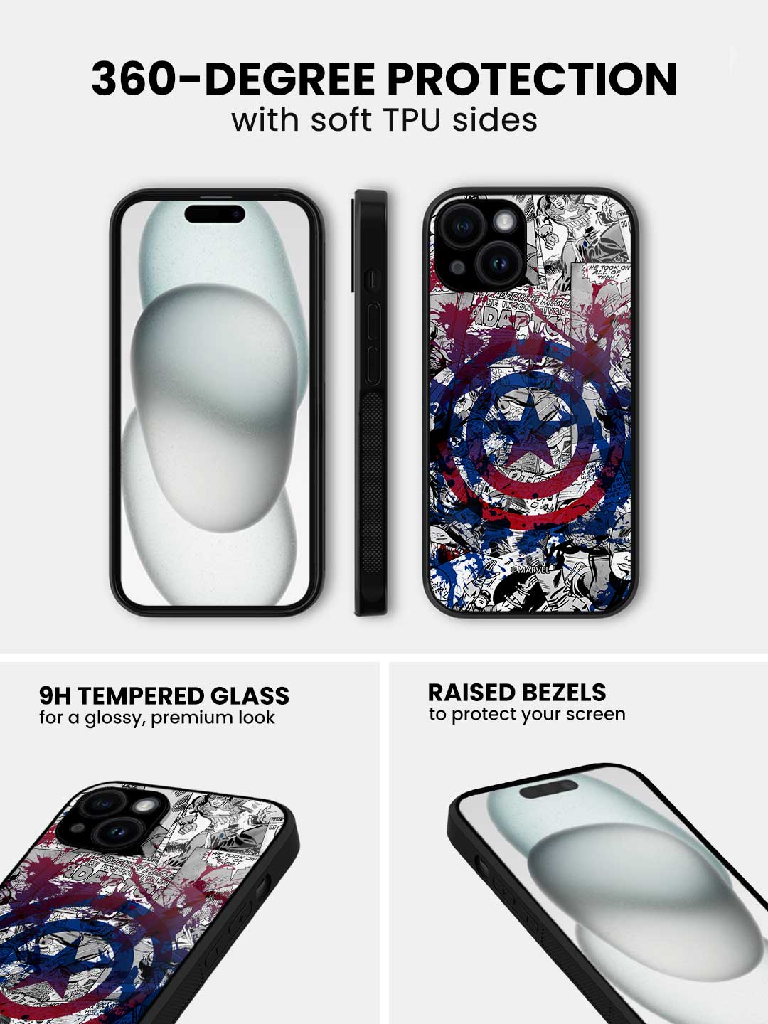 Splash Out Shield - iPhone 15 Glass Cover